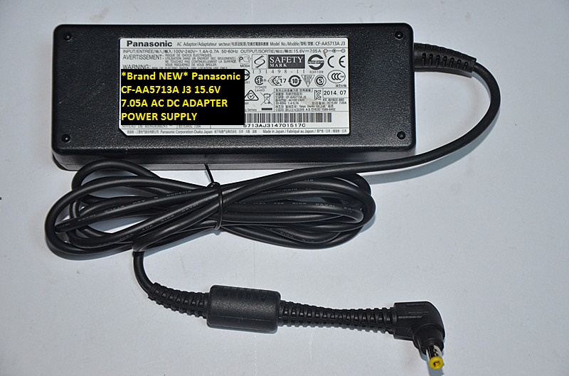 *Brand NEW* Panasonic 15.6V 7.05A 5.5*2.5 CF-AA5713A J3 AC DC ADAPTER POWER SUPPLY